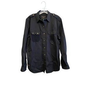 Ralph Lauren Black Button Down Shirt